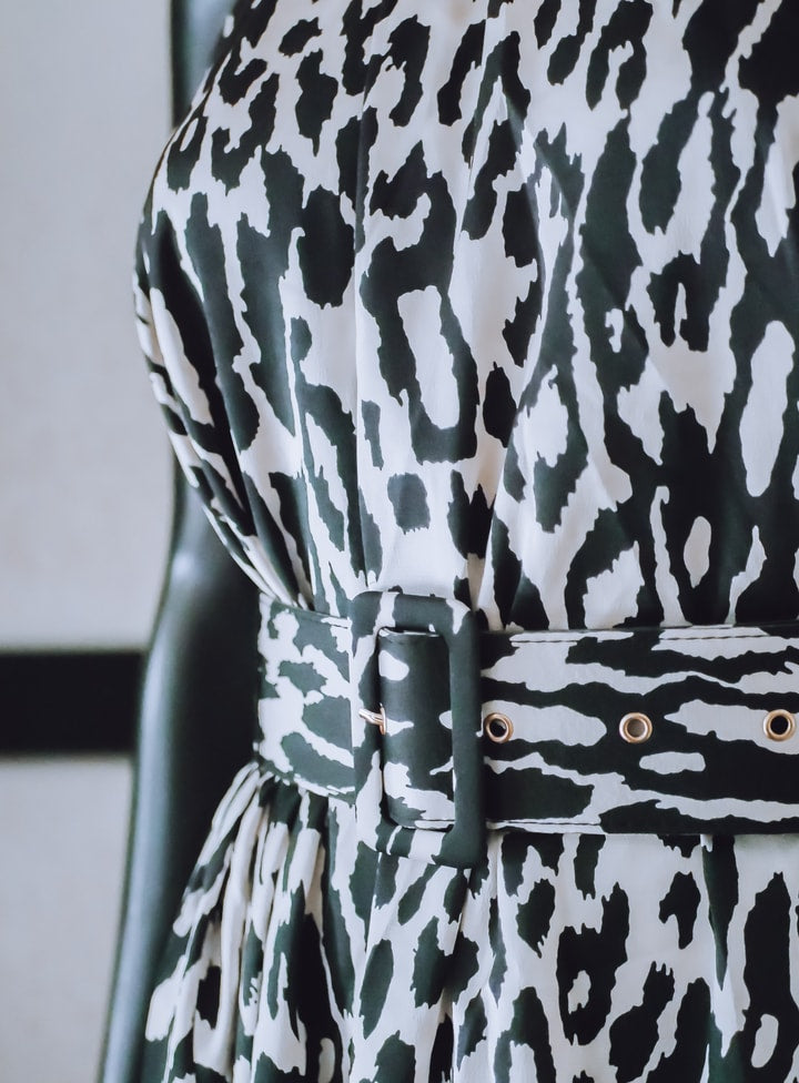 Leopard Print Uneven Dress