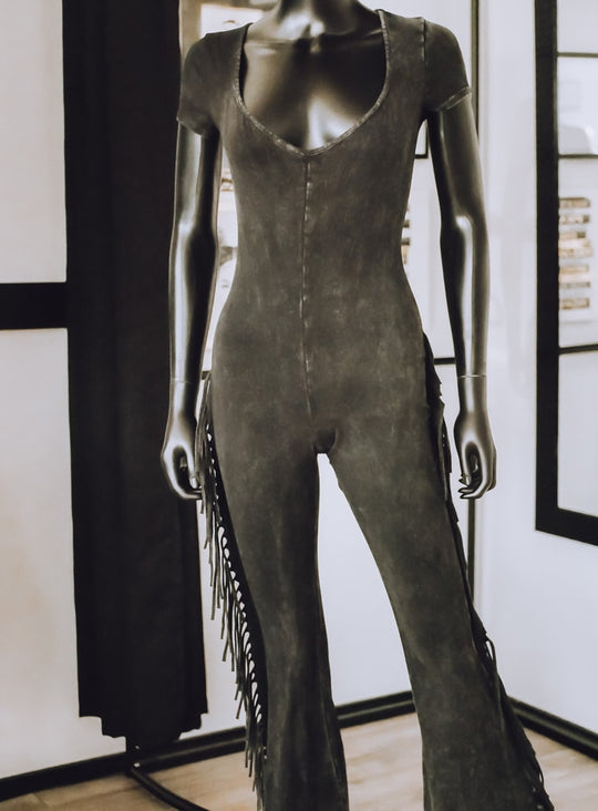 Women's Idyllwind Fringe & Embellished Slimline Classy Bodysuit